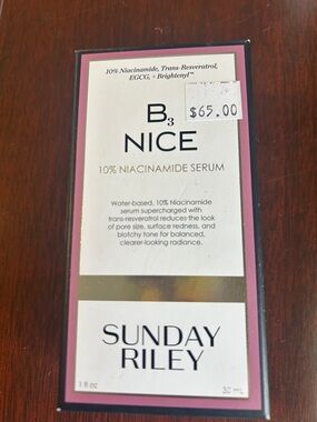 Sunday Riley B3 Nice Niacinamide Serum - Pink & Gold Accents